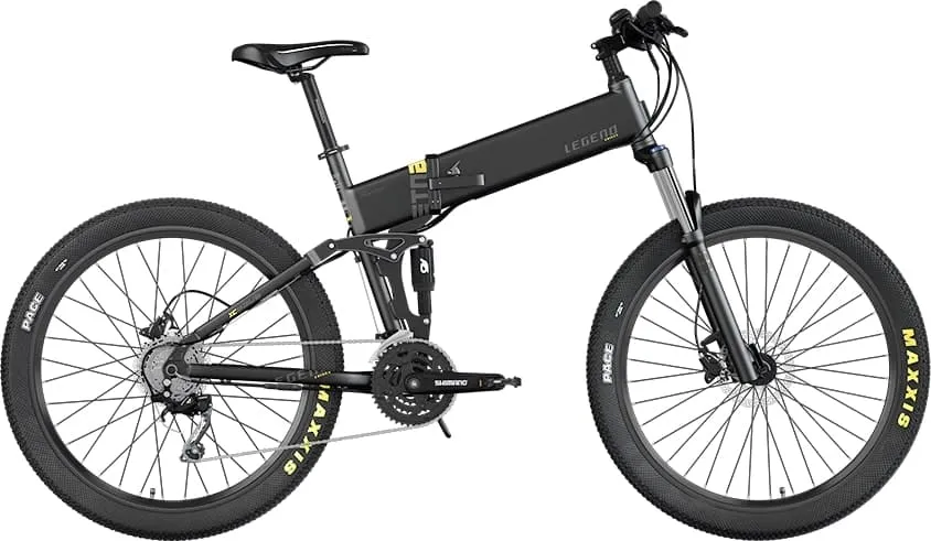 Smart Legend Etna Folding Electric Mountain Bike 500W Standard Battery 10.4ah Black