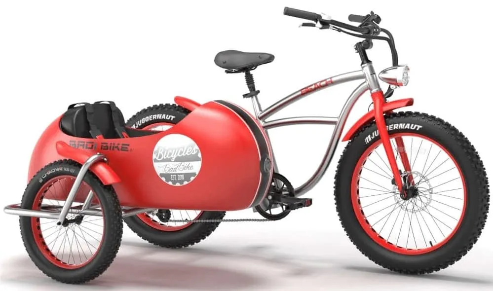 Electric Fat Bike Side Car 250W Red