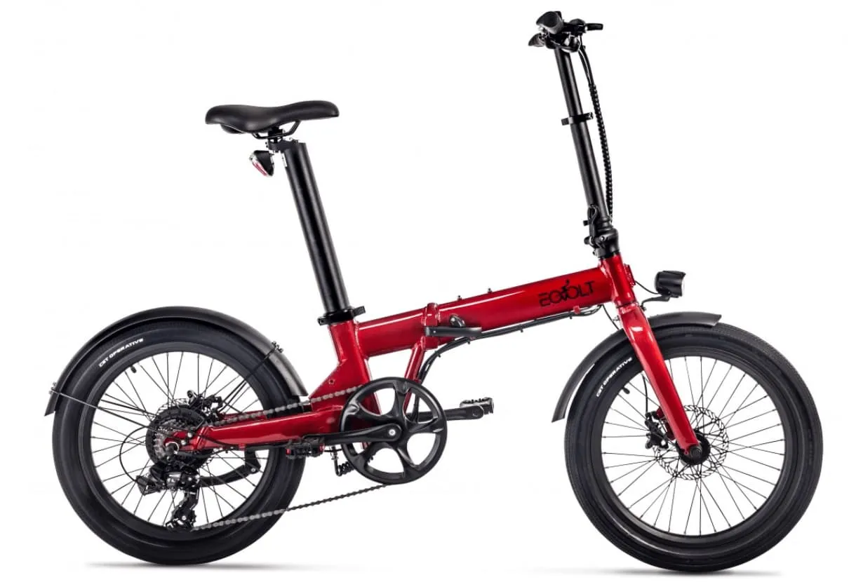 Electric Folding Bike 20 inch EOVOLT Comfort Red