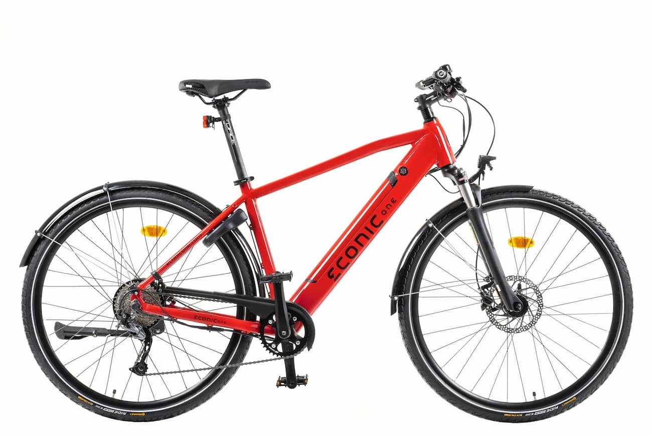 Electric Hybrid Bike Econic One Urban Smart L 48cm Red