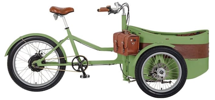 Rayvolt electric cargo bike Trixie Green 500Wh