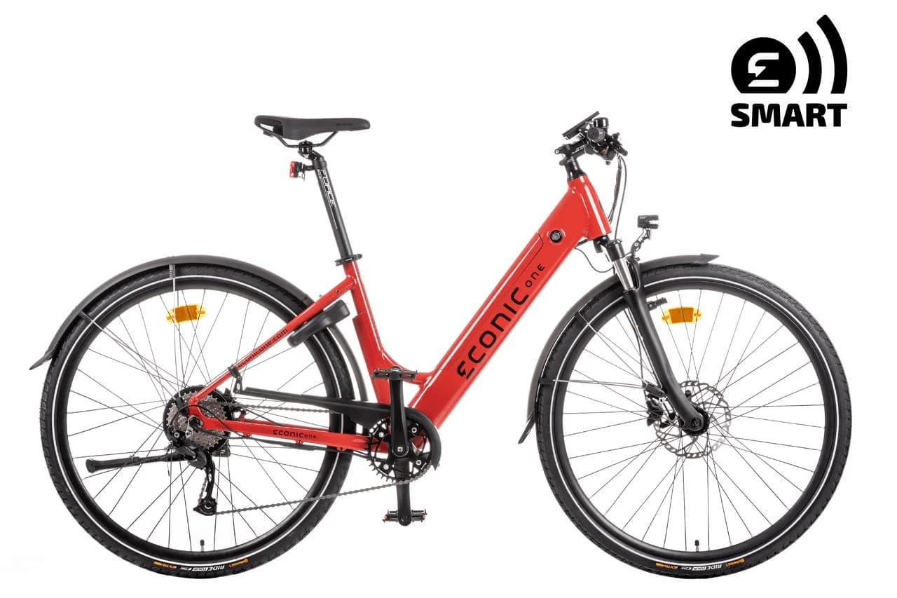 Ladies Electric Bike Econic One Smart Comfort M 44cm Red