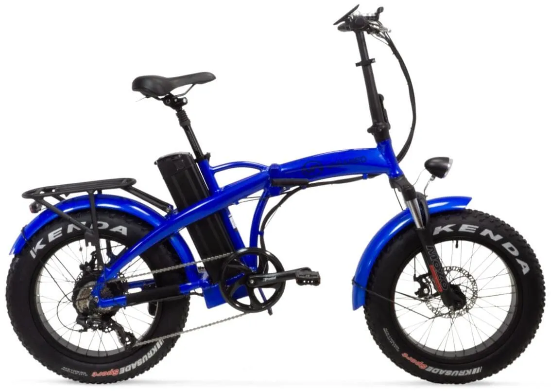 Electric Folding Bike Fat tyre Varaneo Dinky Sport Blue