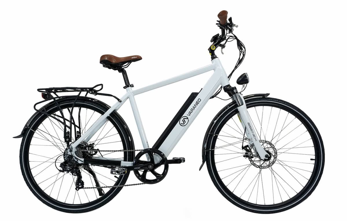 Mens Electric Hybrid Bike Varaneo White