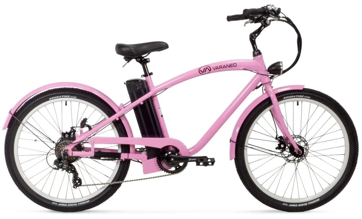 Electric Cruiser Bike Varaneo Beachcruiser Pink
