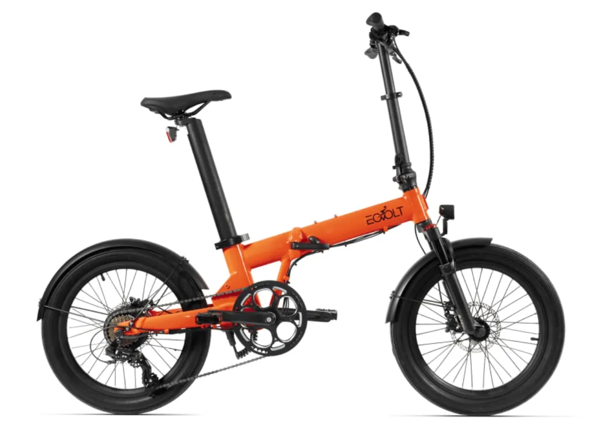 Electric Folding Bike 20 inch EOVOLT Comfort X Orange