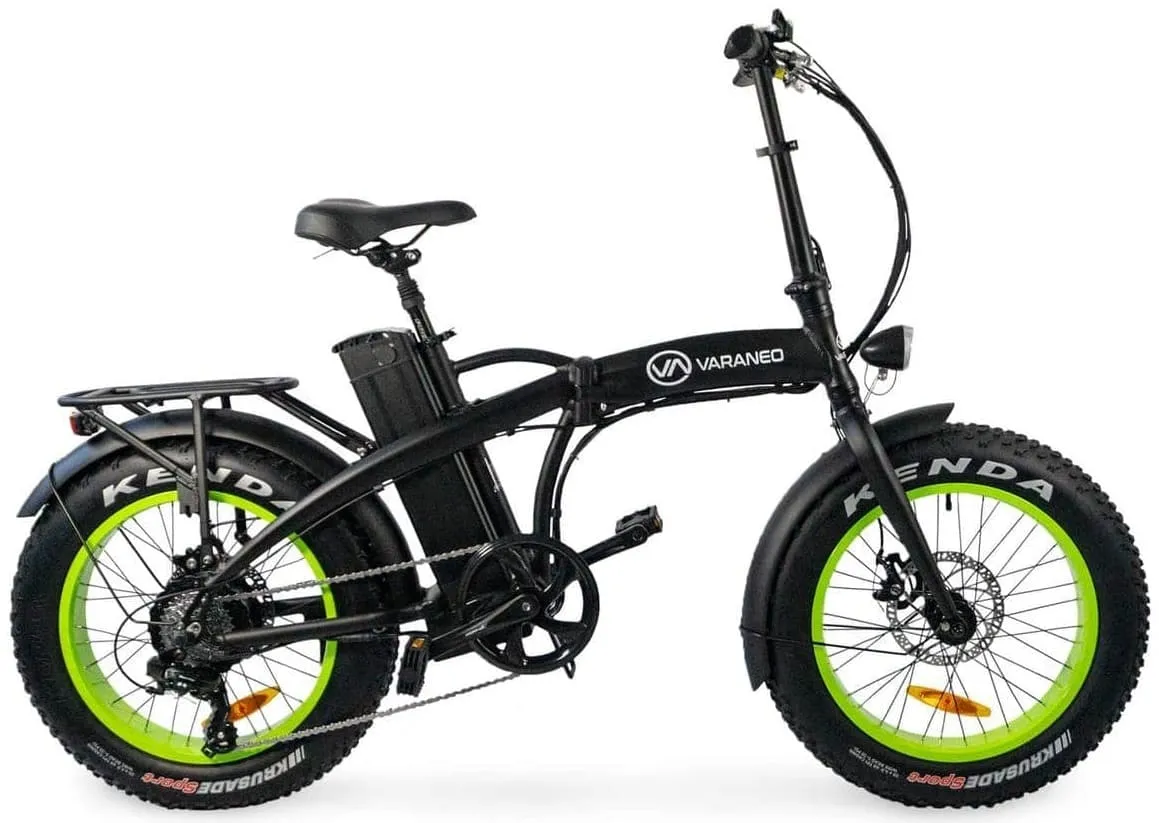 Electric Folding Bike Fat tyre Varaneo Dinky Black Matt