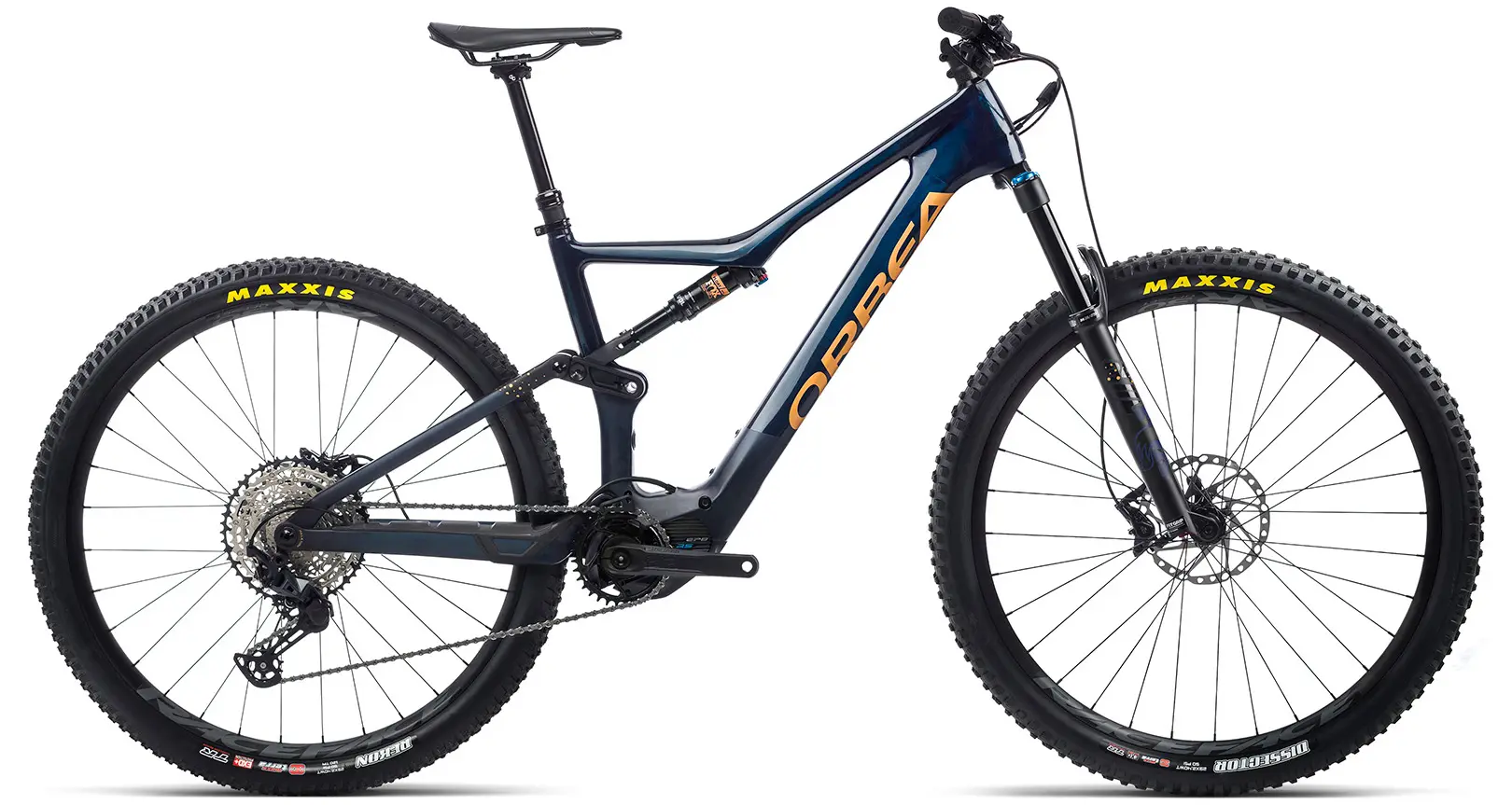 Not Available - Orbea Rise M20 Full Suspension Electric Mountain Bike Blue S