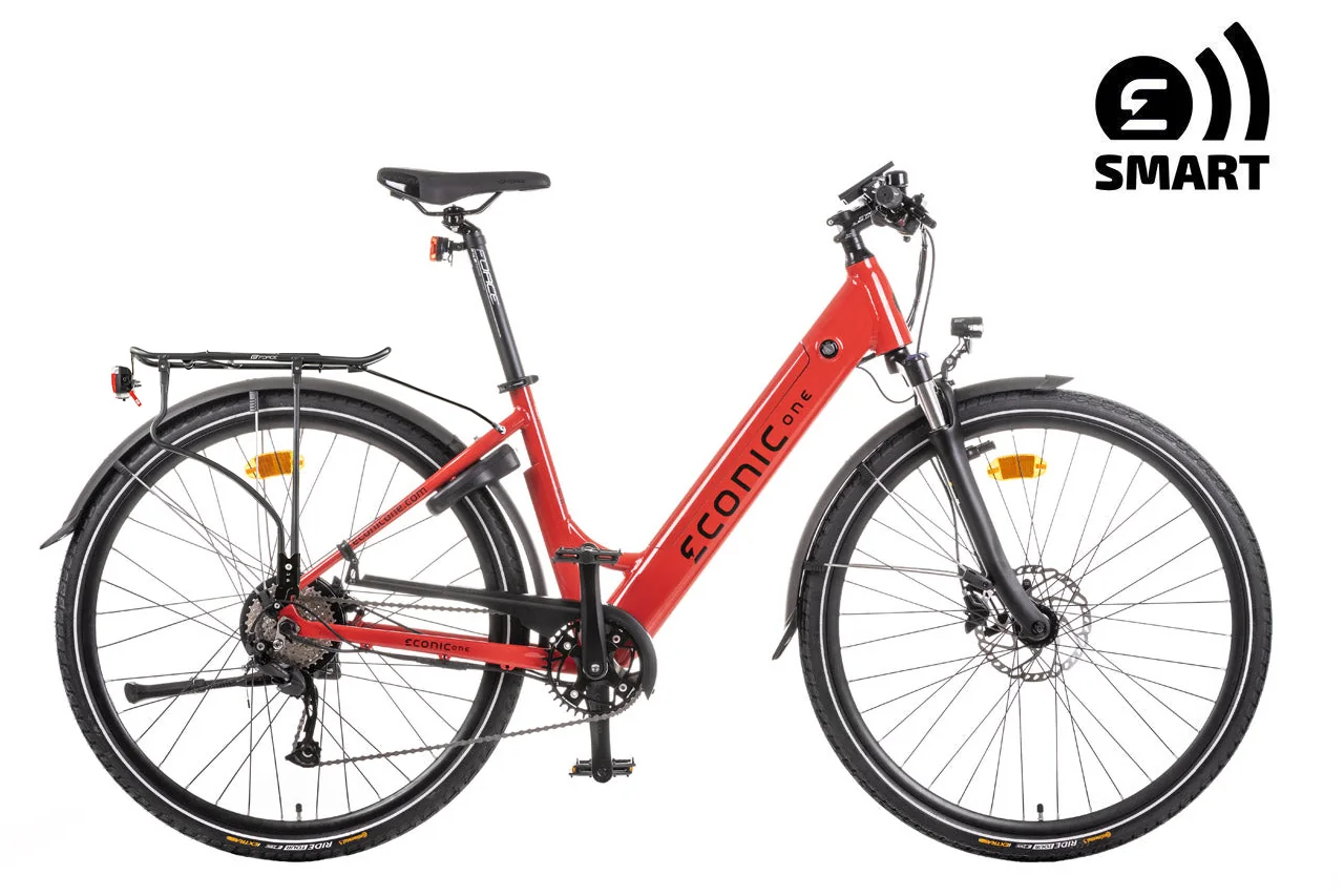 Ladies Electric Bike Econic One Smart Comfort M 44cm Red