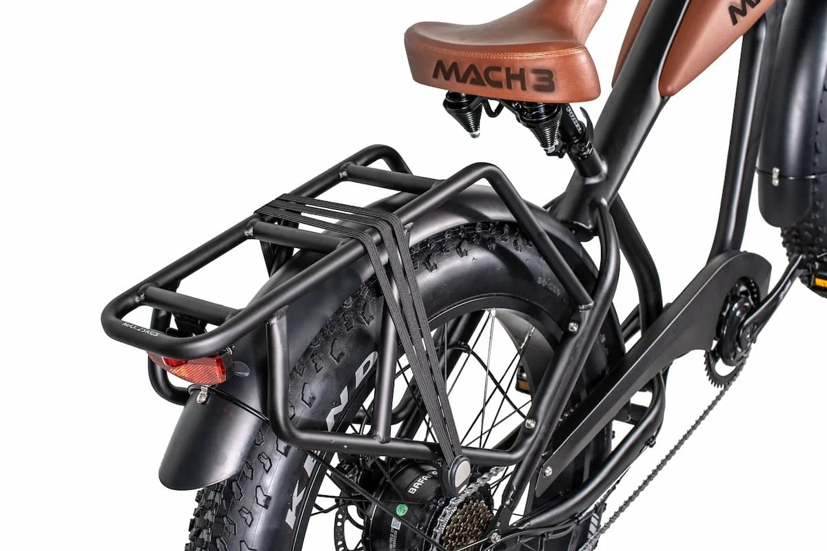 Electric Fatbike Chopper 45km/h Mach Abel Black 750W