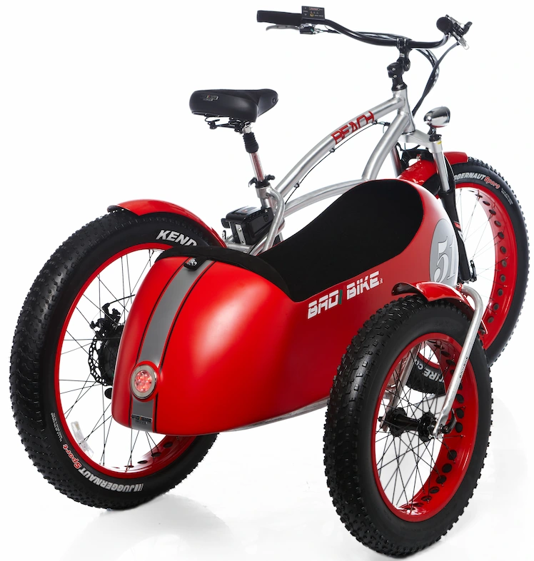 Electric Fat Bike Side Car 500W Red