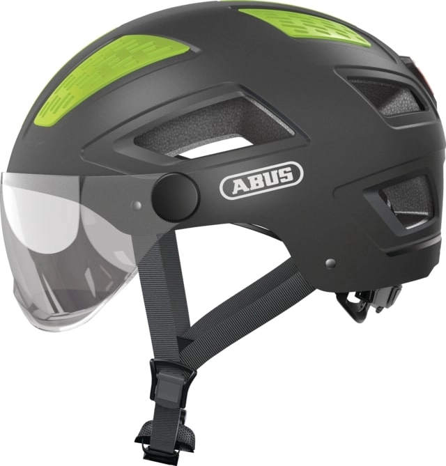 Abus Bike Helmet Urban with visor and Licht HYBAN 2.0 ACE Alu XL