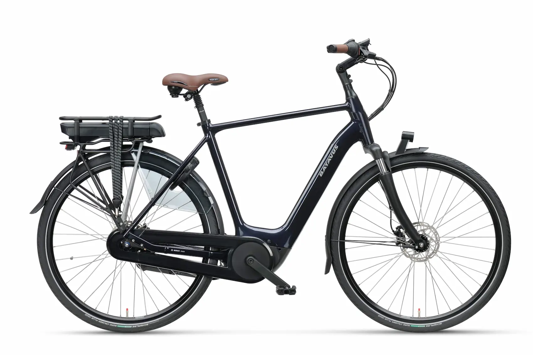 Batavus Finez E-go 500 7 Speeds Hybrid Electric Bike Mens Bosch Blue 57cm