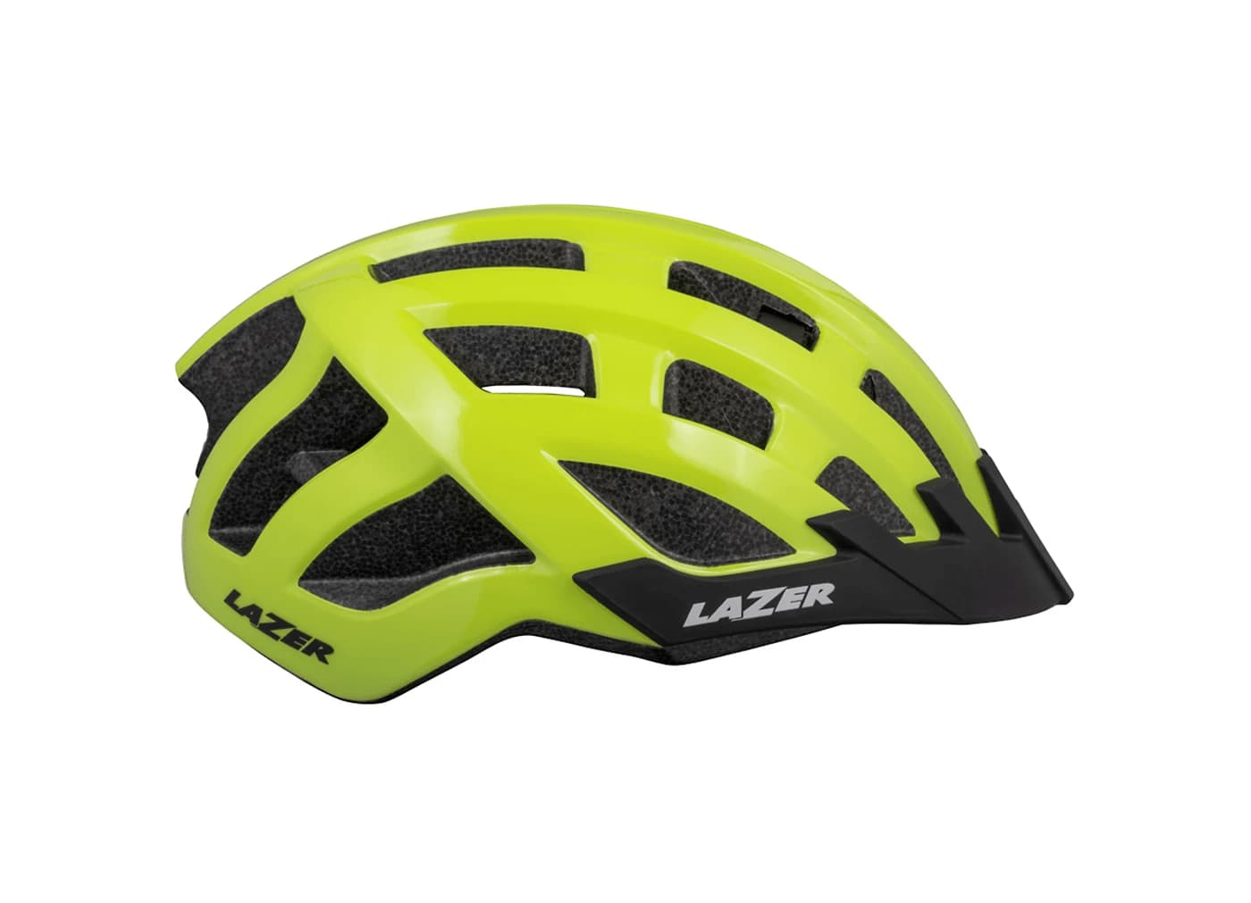 Lazer Compact DLX helmet with LED yellow