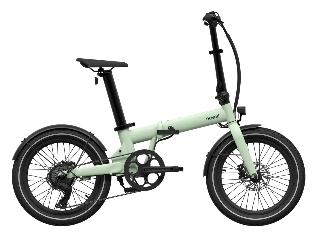 Electric Folding Bike 20 Inch lightweight Eovolt Afternoon Green