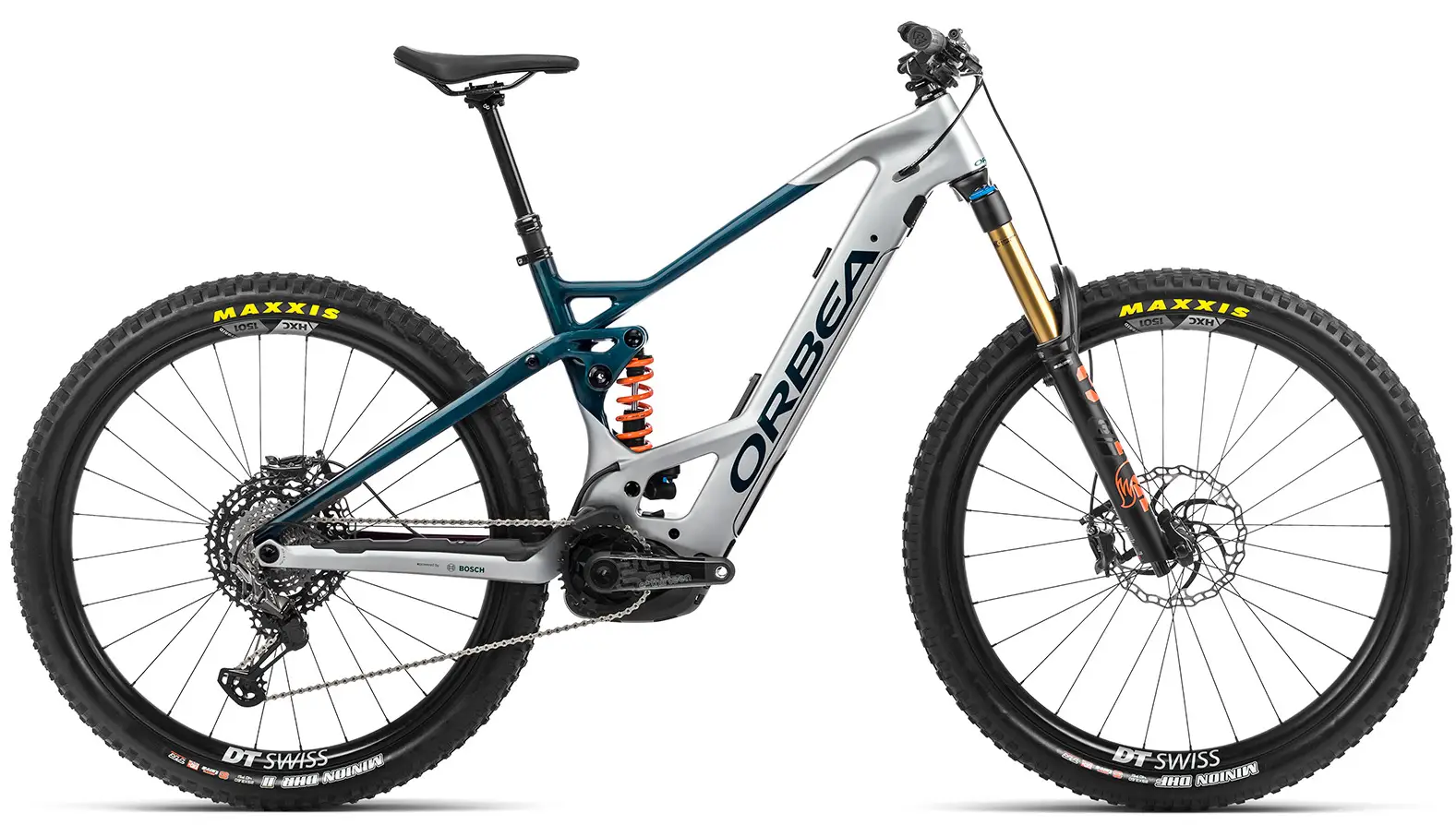 Not Available - Orbea Wild FS M Ltd Full Suspension Electric Mountain Bike Silver M