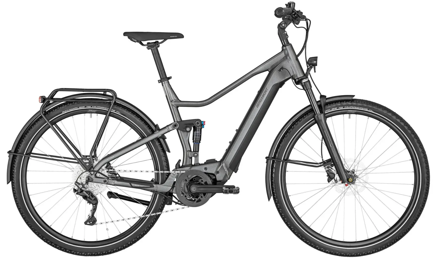 Bergamont E-Horizon FS Edition Trekking E Bike Fully with rear rack