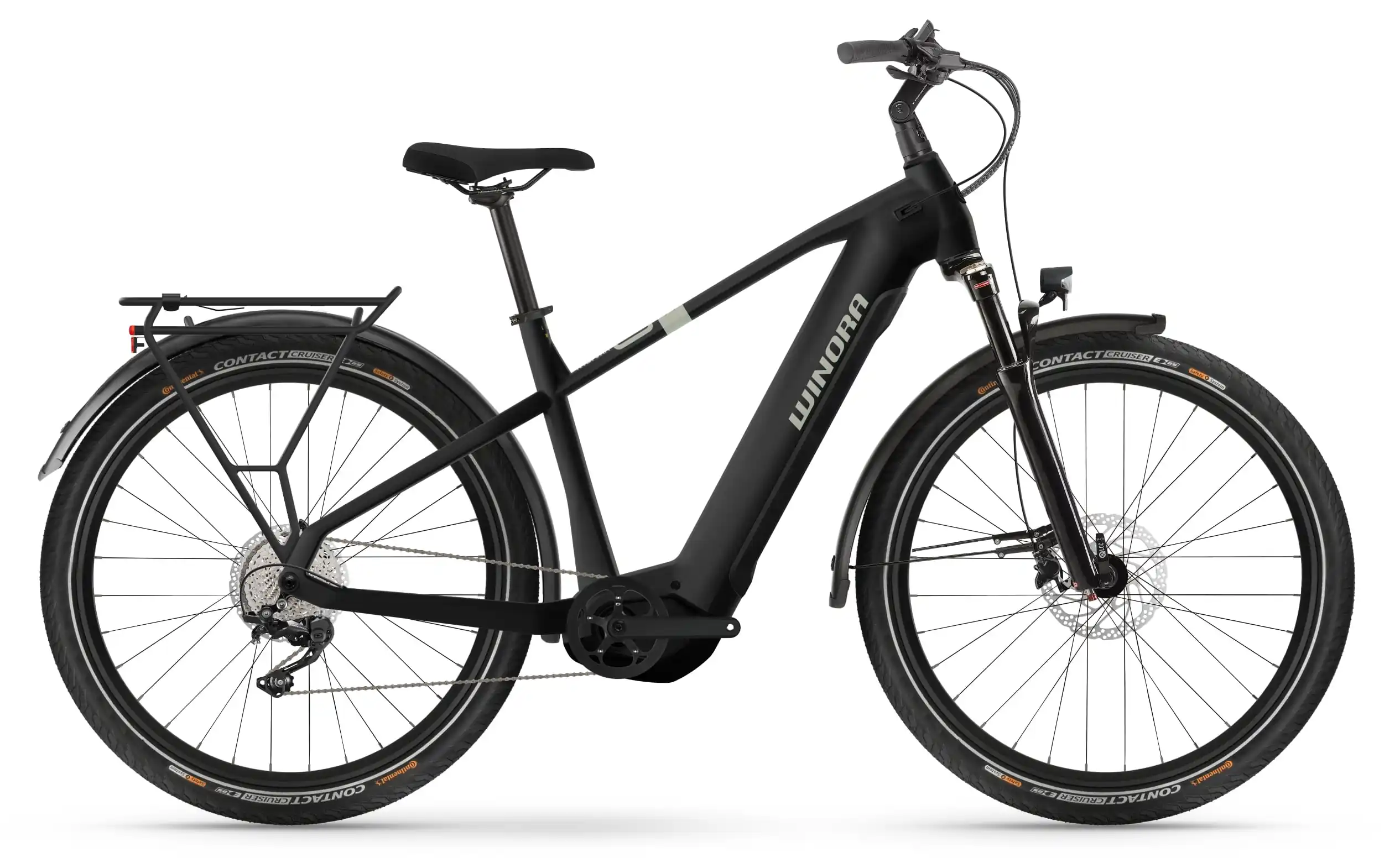 Winora Yucatan X10 Hybrid Electric Bike Mens 750 Wh Black 40cm