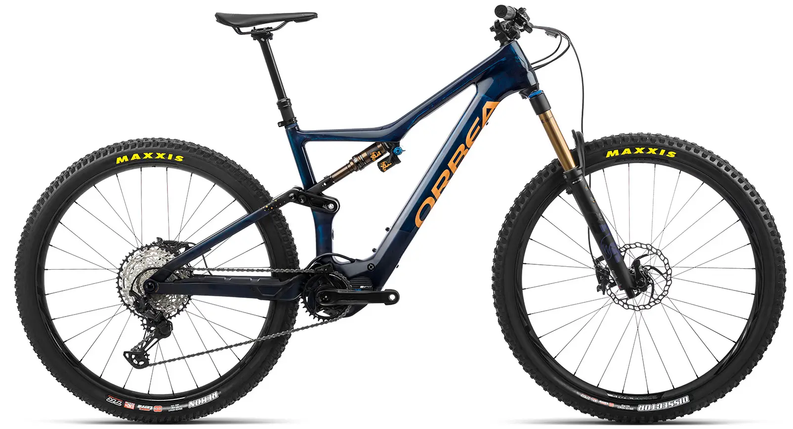 Not Available - Orbea Rise M10 Full Suspension Electric Mountain Bike Blue S