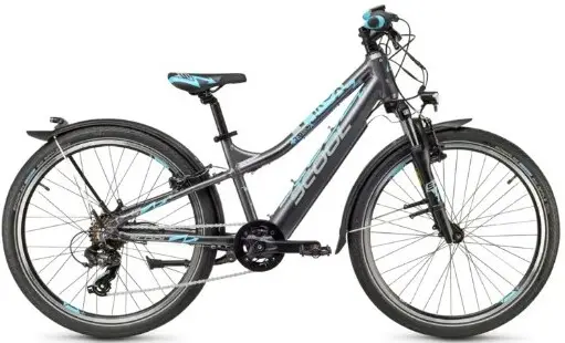 kids electric bike S'cool e-troX 26" 7S Shimano Grey