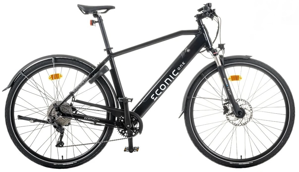 Electric Hybrid Bike Econic One Urban Smart L 48cm Black