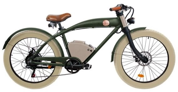 Rayvolt E Bike Cruiser Clubman Green 540Wh