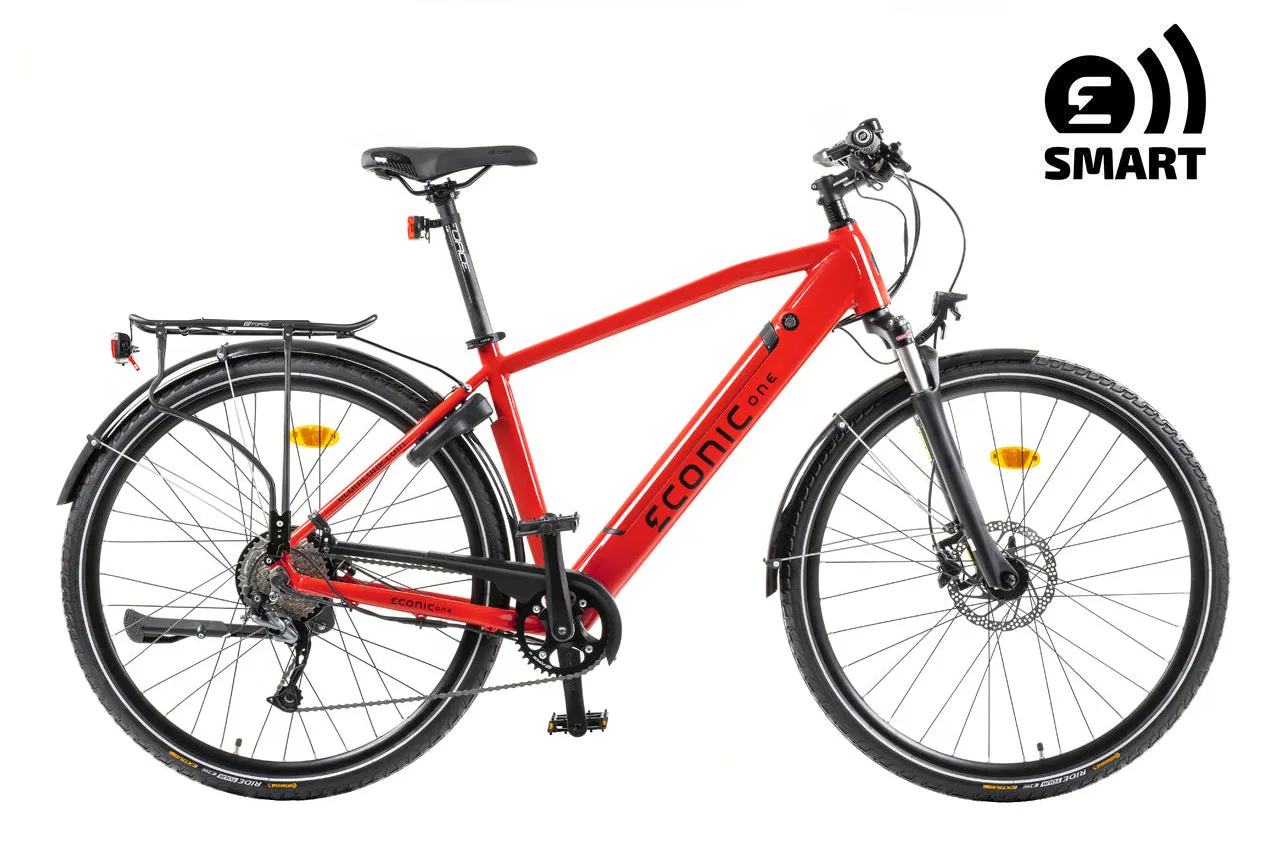 Electric Hybrid Bike Econic One Urban Smart XL 52cm Red