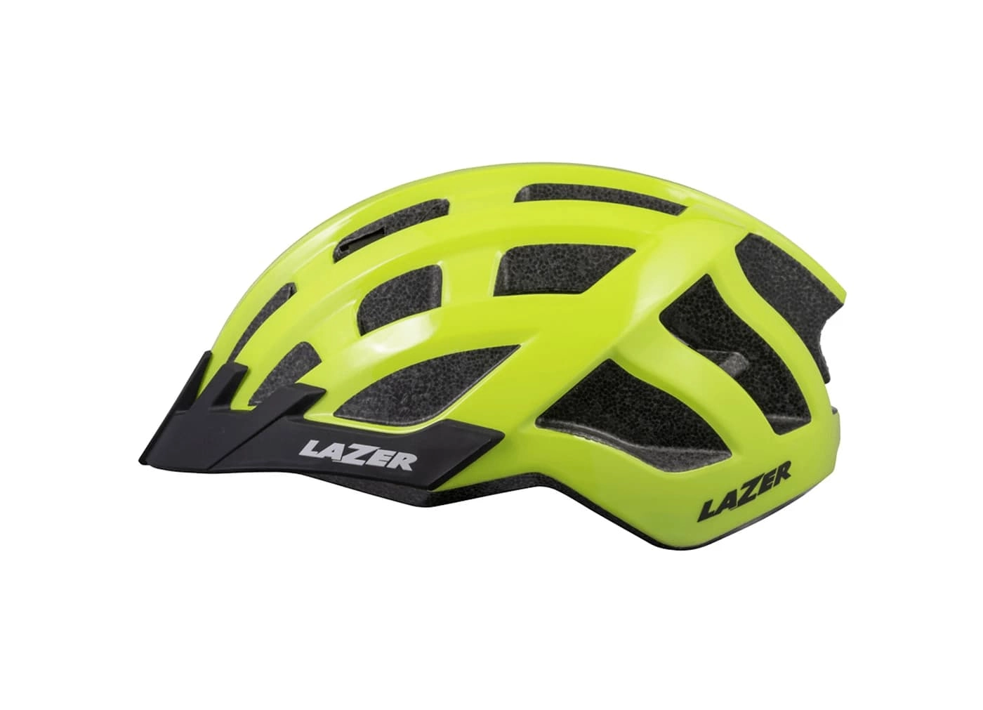 Lazer Compact DLX helmet with LED yellow