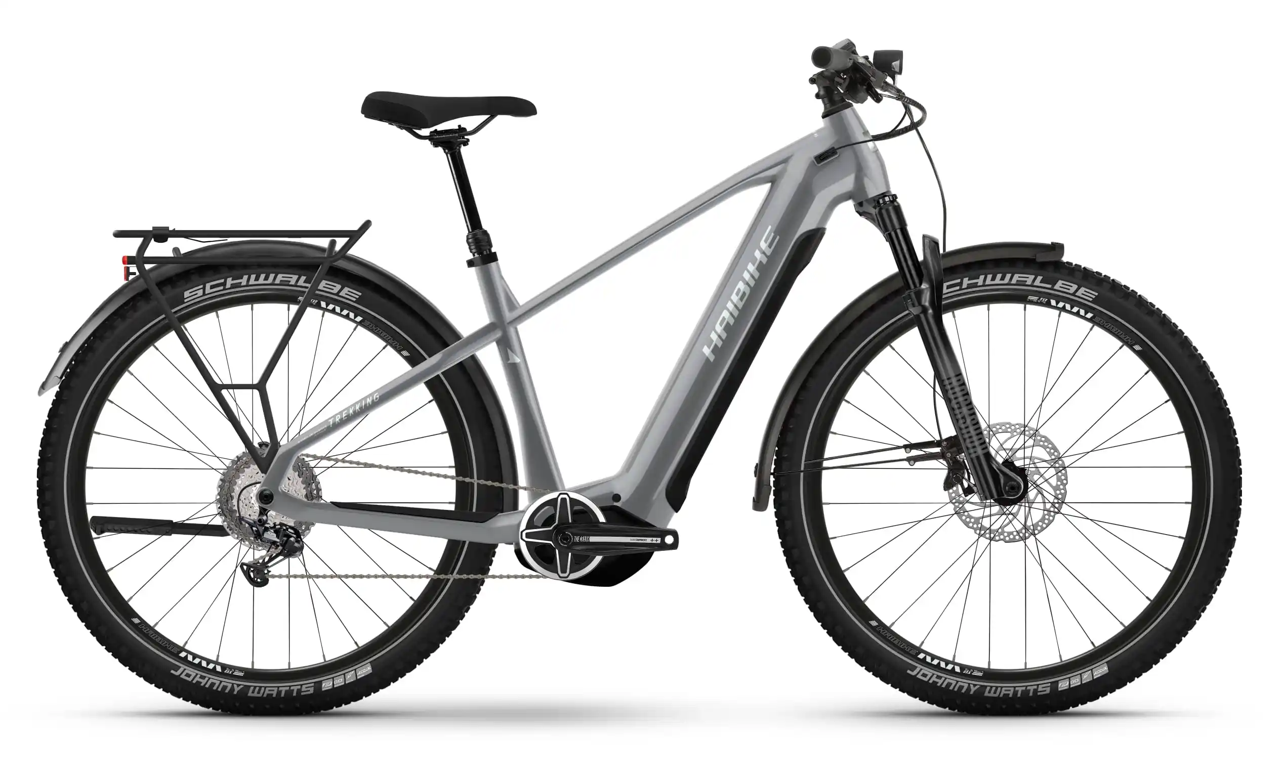 Haibike Trekking 7 Hybrid Electric Bike Mens 27.5 Inch Grey 55cm
