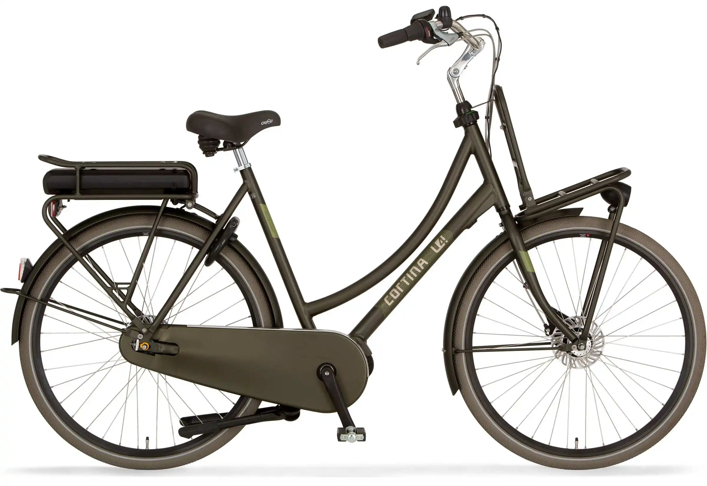 Not Available - Dutch Style Electric Bike Mid Drive 28 Inch Cortina EU4 TF Green 450Wh M