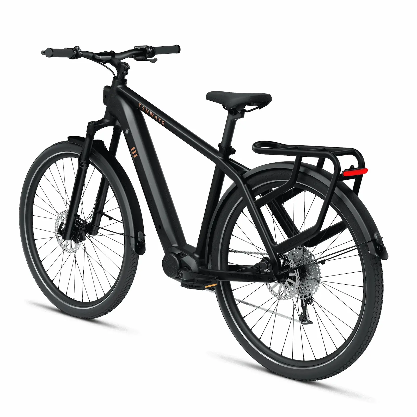 Tenways Hybrid Electric Bike Herren Mid Drive AGO-X L Black