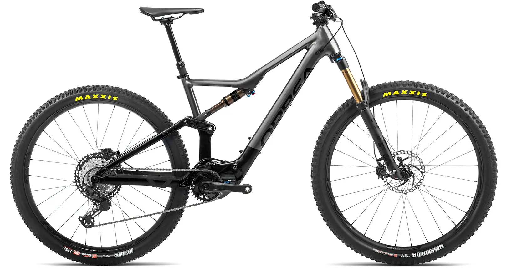 Not Available - Orbea Rise H10 Full Suspension Electric Mountain Bike Black S