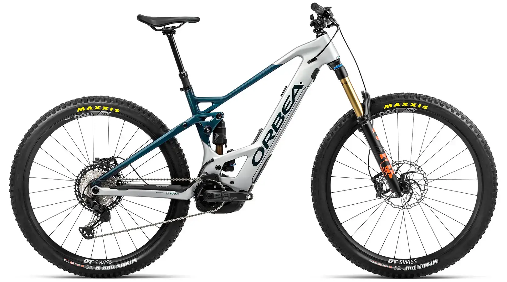Not Available - Orbea Wild FS M Team Full Suspension Electric Mountain Bike Silver L