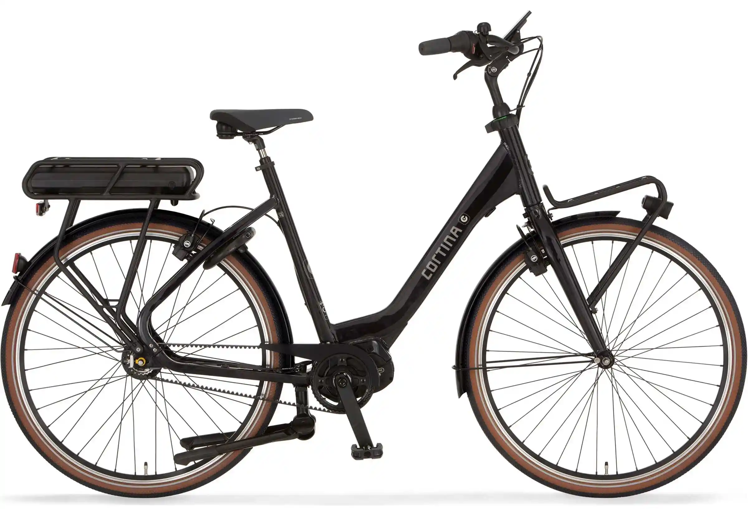 Not Available - Dutch Style Electric Bike Mid Drive 28 Inch Cortina E-C Black 750Wh L