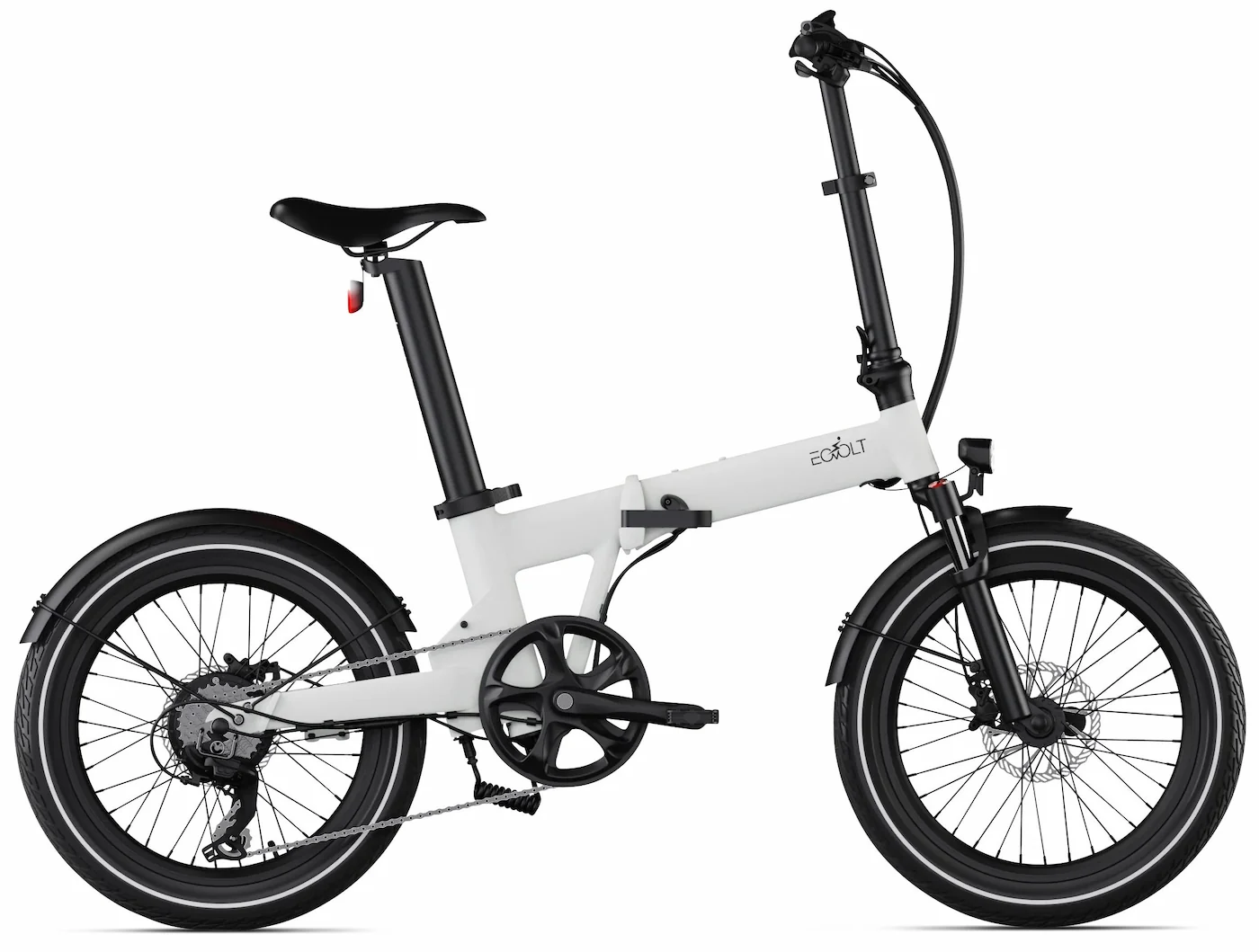 Electric Folding Bike 20 Inch lightweight suspension Eovolt Afternoon Grey