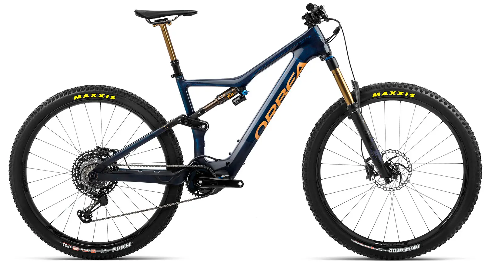 Not Available - Orbea Rise M Team Full Suspension Electric Mountain Bike Blue M
