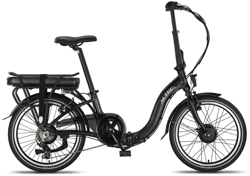 Electric Folding Bike 20 inch low step Altec Comfort 518Wh Black