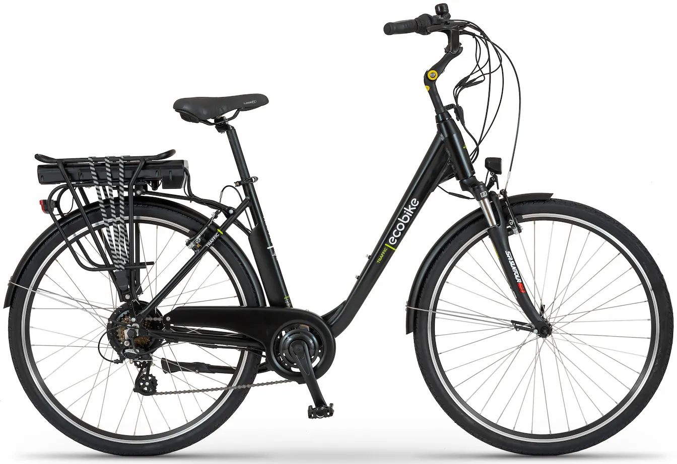 Ladies electric city bike 26 Inch Ecobike Trafik Black 468Wh