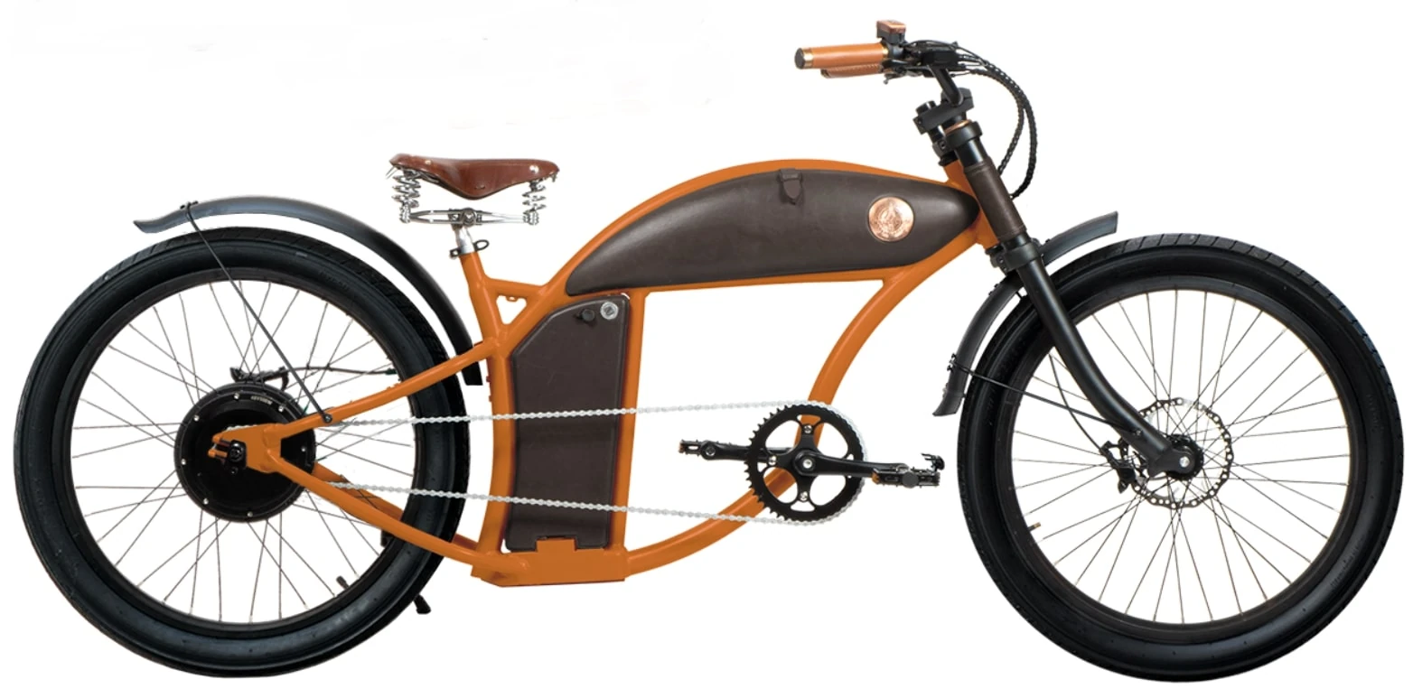Rayvolt E Bike Chopper Cruzer 25km/h Orange L 1100Wh