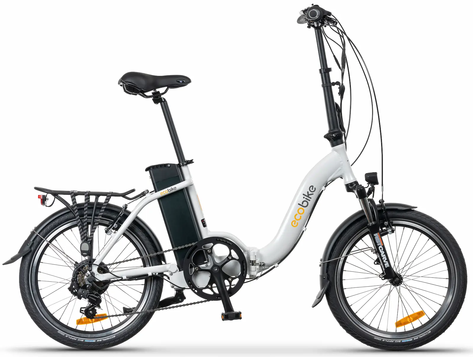 Folding Electric Bike 20 Inch Low Step Through Ecobike Even White 576Wh