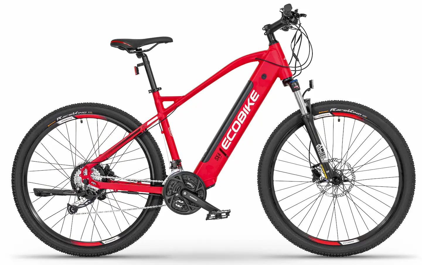 Electric Mountain Bike Hardtail Ecobike SX4 Red 19" 468Wh