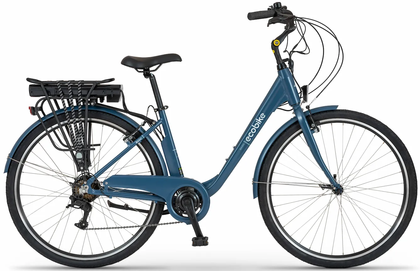 Ladies electric city bike 28 Inch Ecobike Blue 280Wh