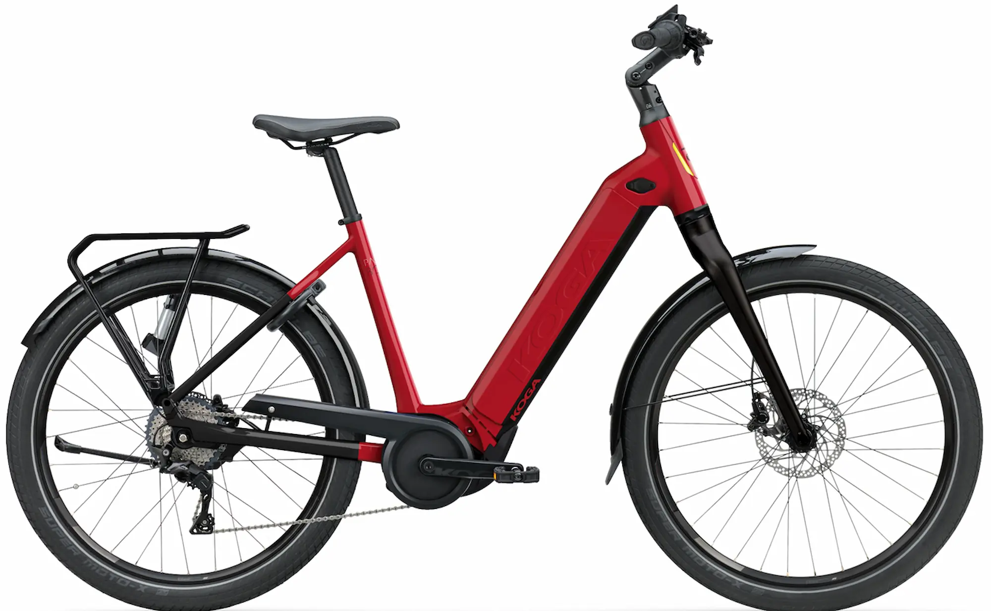 Koga PACE B05 Hybrid Electric Bike Ladies Low Step Through Bosch Red 750Wh XL 59cm